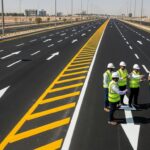 Commercial parking asphalt construction in Riyadh Saudi Arabia