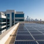 Solar PV panels installed on rooftop in Riyadh Saudi Arabia